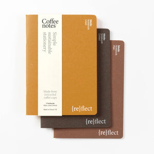 Coffeenotes A5 Notebooks in Beer - 3pk