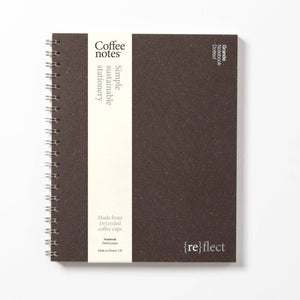 Coffeenotes A5 Wirebound Dotted Notebook in Bock