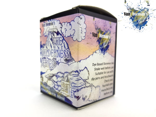 Van Dieman's Ink Azure Kingfisher Shimmering Fountain Pen Ink