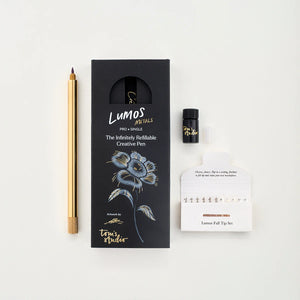 Tom's Studio Lumos Pro Single Refillable Pen in Brass