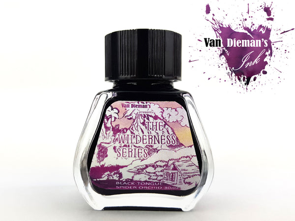 Van Dieman's Ink Black-Tongue Spider Orchid Fountain Pen Ink