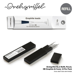 Drehgriffel No.2 Pencil Refill - HB Graphite (0.7mm), 12pk