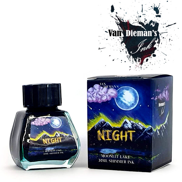 Van Dieman's Ink Moonlit Lake Shimmering Fountain Pen Ink