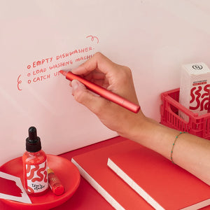 Tom's Studio Ori Whiteboard Ink in Red - 30ml
