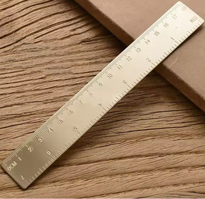 Scrivener's Tools Vintage Brass Ruler in 18cm