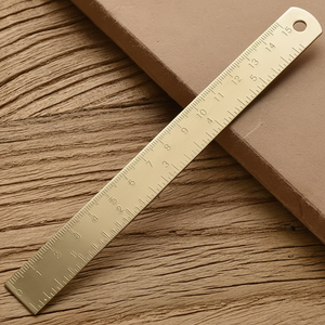 Scrivener's Tools Vintage Brass Ruler in 15cm