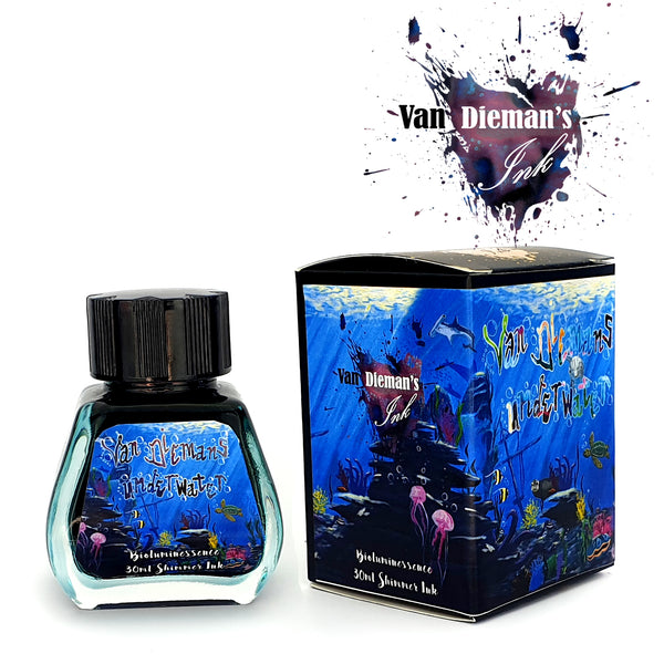 Van Dieman's Ink Bioluminescence Shimmering Fountain Pen Ink