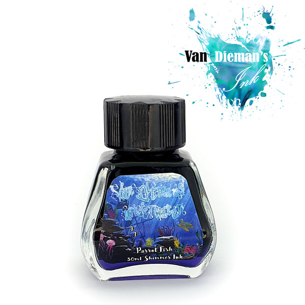 Van Dieman's Ink Parrot Fish Shimmering Fountain Pen Ink