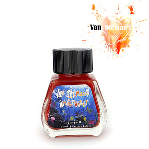 Van Dieman's Ink Sea Shell Shimmering Fountain Pen Ink