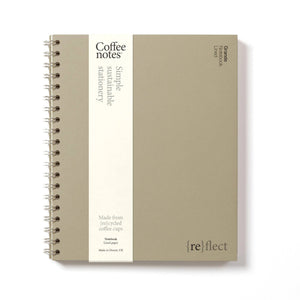 Coffeenotes A5 Wirebound Lined Notebook in Camel Tweed