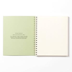Coffeenotes Kiwi Wirebound Notebook - Dotted