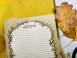 SplitMoon Studios Vintage Mushroom A6 Notepad