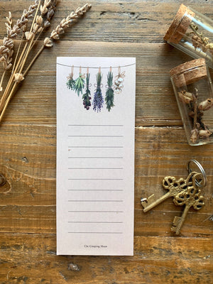 The Creeping Moon Witch's Herbs Decorative List Notepad