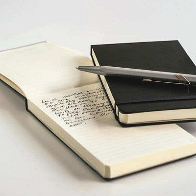 Leuchtturm1917 A6 Reporter Notebook in Black - 188 Pages