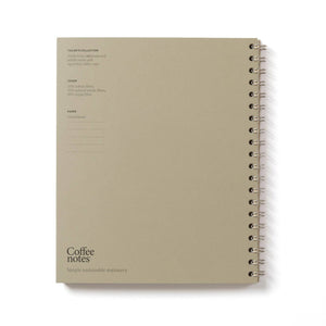 Coffeenotes A5 Wirebound Lined Notebook in Camel Tweed