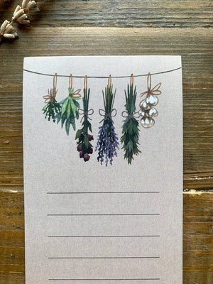 The Creeping Moon Witch's Herbs List Notepad