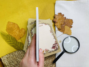 SplitMoon Studios Vintage Mushroom A6 Notepad