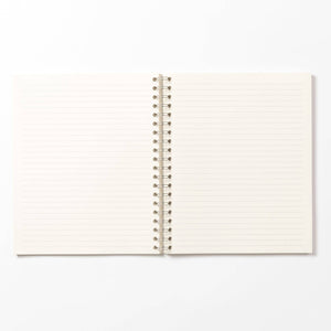 Coffeenotes A5 Wirebound Lined Notebook in Camel Tweed