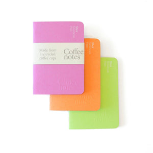 Coffeenotes A7 Notebooks in Tutti Frutti - 3pk