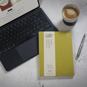 Coffeenotes A5 Layflat Notebook in Grass
