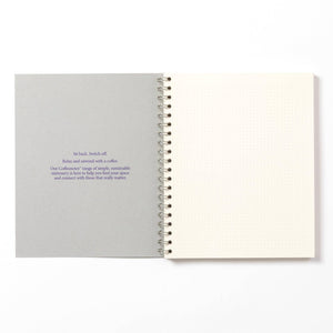 Coffeenotes A5 Wirebound Dotted Notebook in Grey