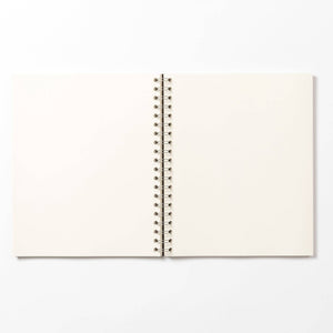 Coffeenotes A5 Wirebound Plain Notebook in Deep Blue