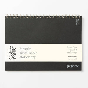 Coffeenotes Black Undated Weekly Planner