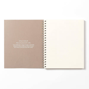 Coffeenotes Almond Wirebound Notebook - Dotted