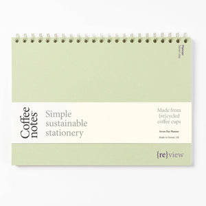 Coffeenotes A4 Undated Weekly Planner in Kiwi