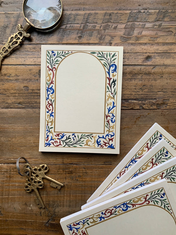 The Creeping Moon Medieval-Inspired Border Notepad