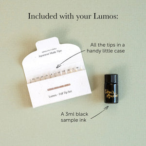 Tom's Studio Lumos Pro Single Refillable Pen in Brass