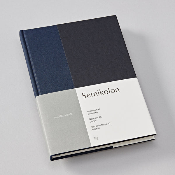 Semikolon A5 Hardcover Notebook in Midnight - 176 Pages