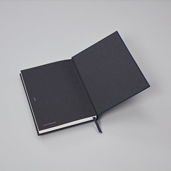 Semikolon A5 Hardcover Notebook in Midnight - 176 Pages