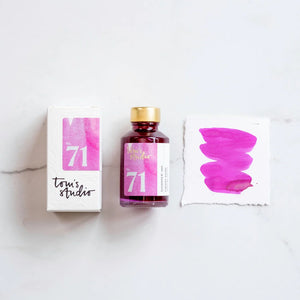 Tom's Studio Shimmering Fountain Pen Ink in Cherry Bomb